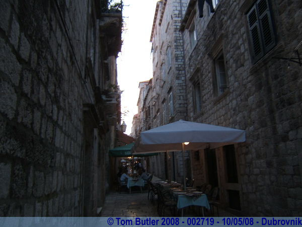 Photo ID: 002719, Down one of the narrow side-streets of the old town, Dubrovnik, Croatia