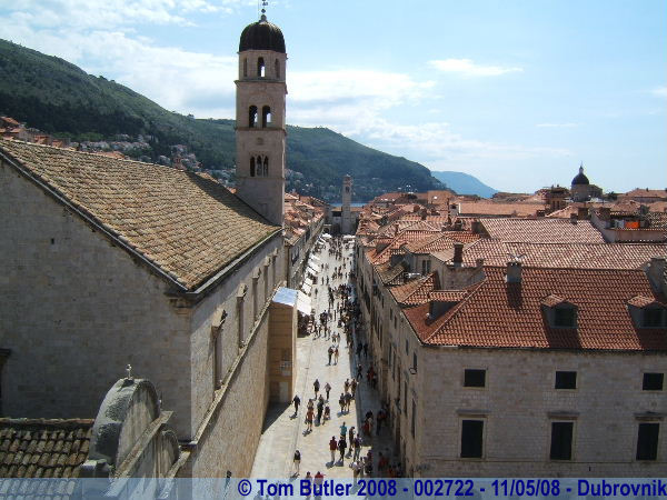 Photo ID: 002722, Looking down the Placa from Pile Gate, Dubrovnik, Croatia