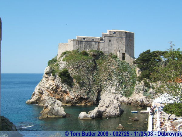 Photo ID: 002725, Lovrijenac Fort seen from the city walls, Dubrovnik, Croatia