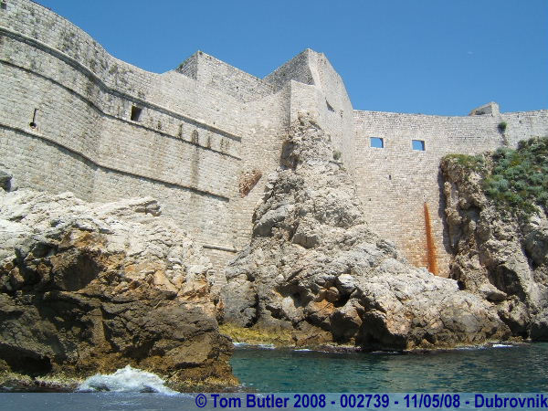 Photo ID: 002739, The city walls seen from the Adriatic, Dubrovnik, Croatia