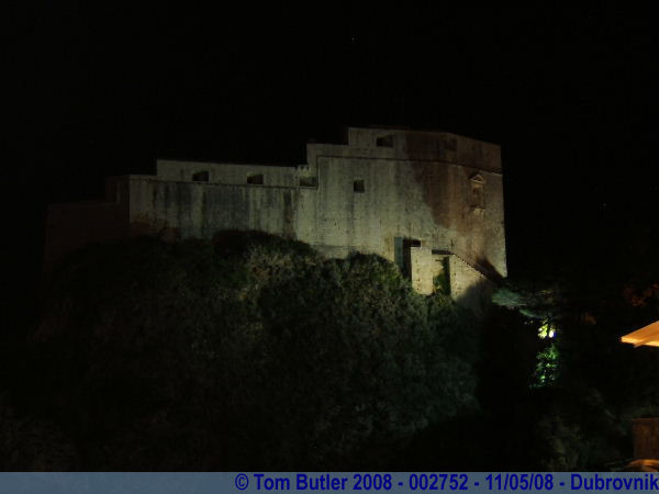 Photo ID: 002752, Lovrijenac Fort at night, Dubrovnik, Croatia