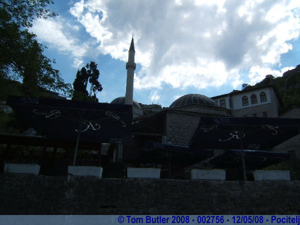 Photo ID: 002756, The minaret of the mosque and the domes of the Madrasah, Pocitelj, Bosnia and Herzegovina