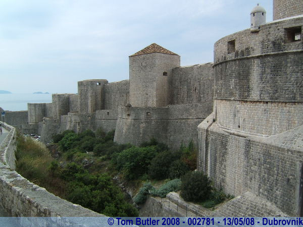 Photo ID: 002781, The Northern edge of the city walls, Dubrovnik, Croatia