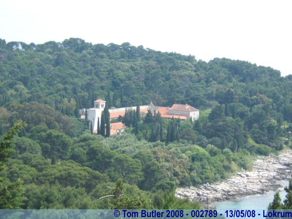 Photo ID: 002789, The old monastery seen from Fort Royal, Lokrum, Croatia
