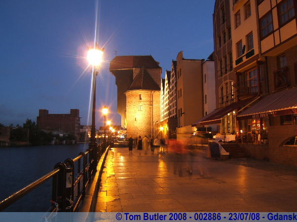 Photo ID: 002886, The waterfront at dusk, Gdansk, Poland