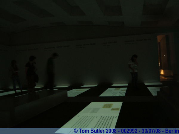 Photo ID: 002992, In the information centre beneath the Field of Stelae, Berlin, Germany