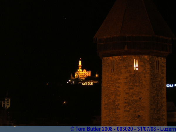Photo ID: 003020, Gutsch and the chapel bridge tower, Luzern, Switzerland