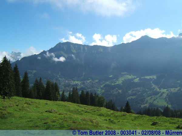 Photo ID: 003041, The view across the Lauterbrunnen valley from Mrren, Mrren, Switzerland