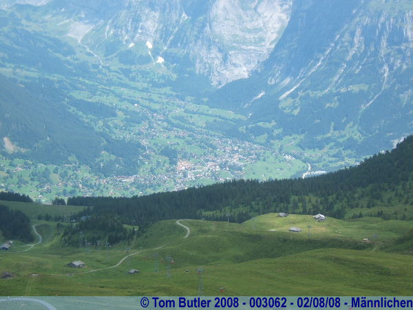 Photo ID: 003062, Looking down onto the Grindelwald valley and Grund, Mnnlichen, Switzerland