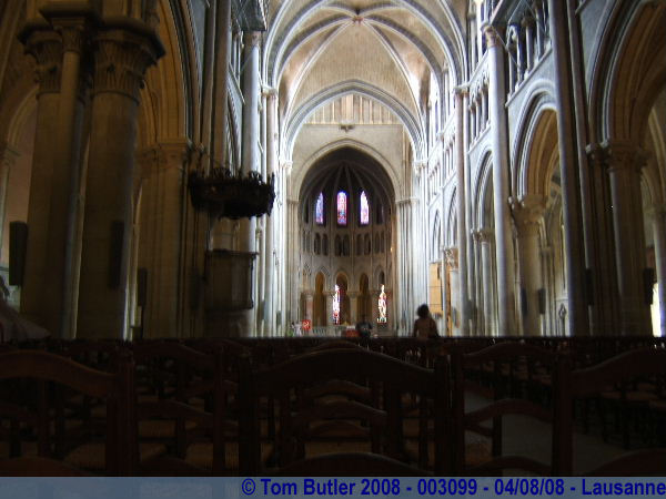 Photo ID: 003099, Inside the cathedral, Lausanne, Switzerland