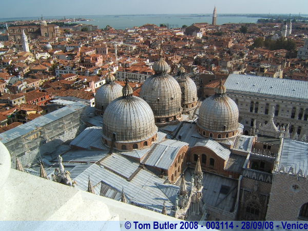 Photo ID: 003114, The roof of the cathedral, Venice, Italy
