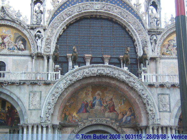 Photo ID: 003115, The front of St Mark's Cathedral, Venice, Italy