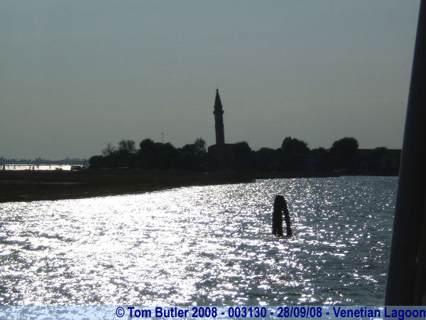 Photo ID: 003130, Approaching Burano, and it's leaning tower, Venetian Lagoon, Italy