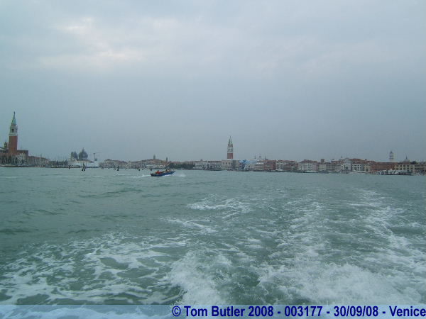 Photo ID: 003177, Looking back to Venice from the Lagoon, Venice, Italy
