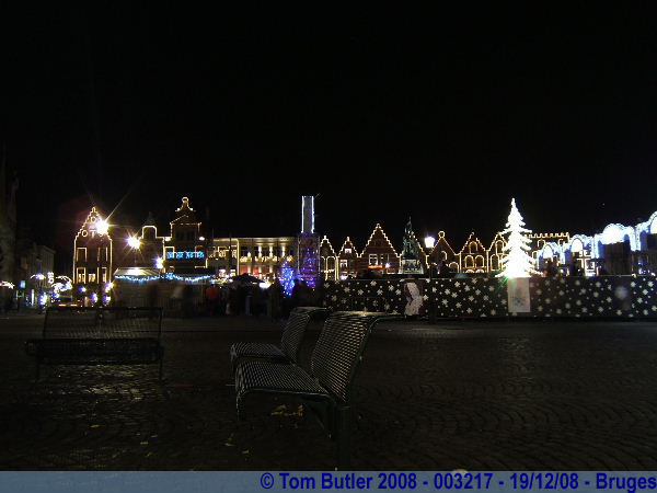 Photo ID: 003217, The Markt, with Christmas market and Ice Rink, Bruges, Belgium