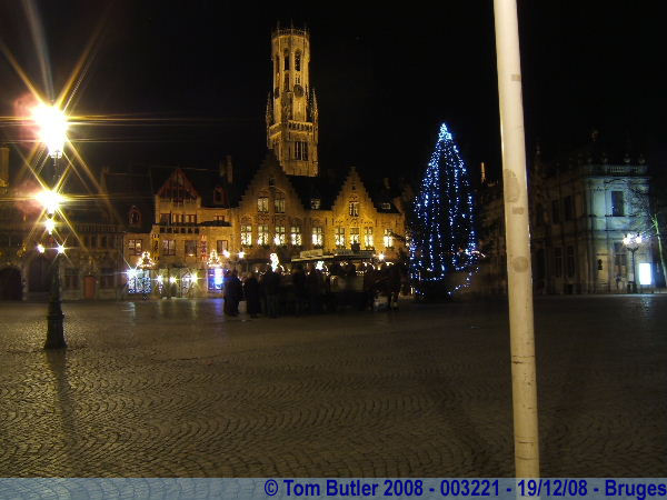 Photo ID: 003221, A horse-drawn tourist tram in the Burg, Bruges, Belgium