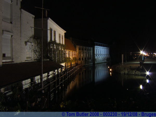 Photo ID: 003230, The canals at night, Bruges, Belgium
