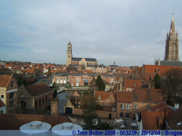 Photo ID: 003239, The view from the roof of the brewery, Bruges, Belgium
