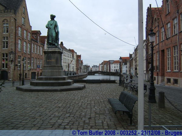 Photo ID: 003252, The statue of Jan Van Eyck , Bruges, Belgium
