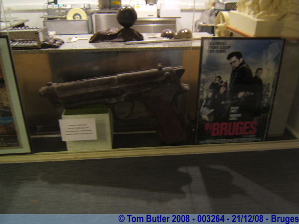Photo ID: 003264, A Chocolate gun, Bruges, Belgium