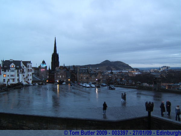 Photo ID: 003397, The top of the Royal Mile with Arthur's Seat in the backgrounds, Edinburgh, Scotland