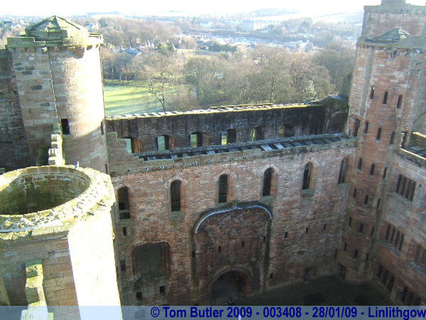 Photo ID: 003408, The view from the top of the tower, Linlithgow, Scotland