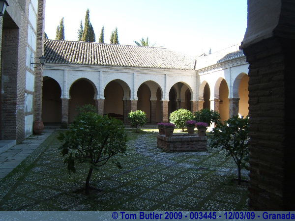 Photo ID: 003445, The Moorish courtyard of Iglesia del Salvador, Granada, Spain