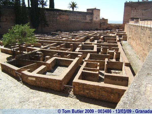 Photo ID: 003486, Ruins inside the Alcazaba, Granada, Spain