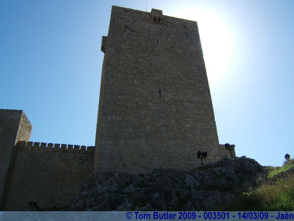 Photo ID: 003501, One of the towers of the Castillo Santa Catalina, Jan, Spain