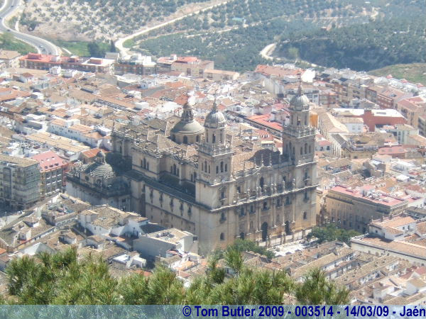 Photo ID: 003514, The Cathedral seen from the cross, Jan, Spain