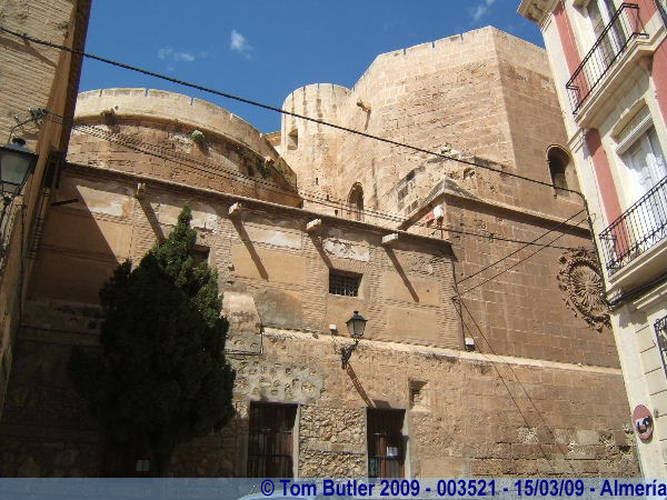 Photo ID: 003521, The fortress like walls of the Cathedral, Almera, Spain