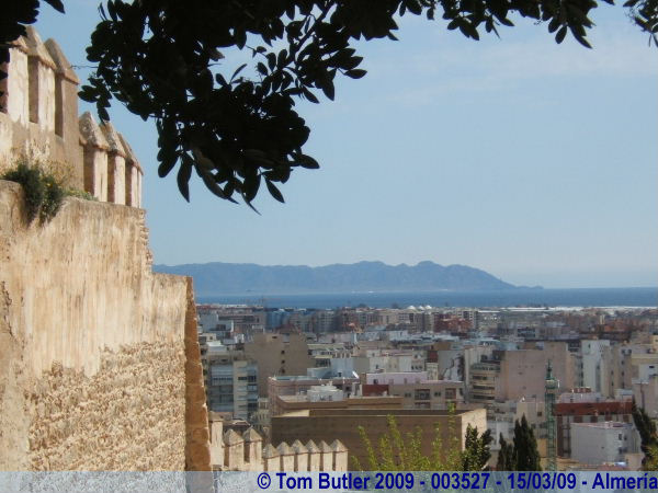 Photo ID: 003527, The coastline and the Mediterranean seen from the Alcazaba, Almera, Spain