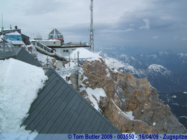 Photo ID: 003550, The Austrian Summit station of the Zugspitze, from the German summit station, Zugspitze, Germany