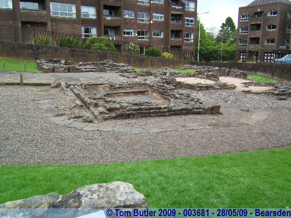 Photo ID: 003681, The ruins of the Roman Bath House on the Antonine Wall, Bearsden, Scotland
