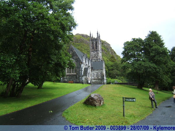 Photo ID: 003899, The chapel, based on Norwich Cathedral, shrunken in the rain, Kylemore, Ireland