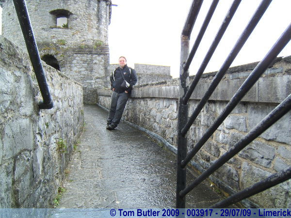 Photo ID: 003917, Standing on the Wall Walk, Limerick, Ireland