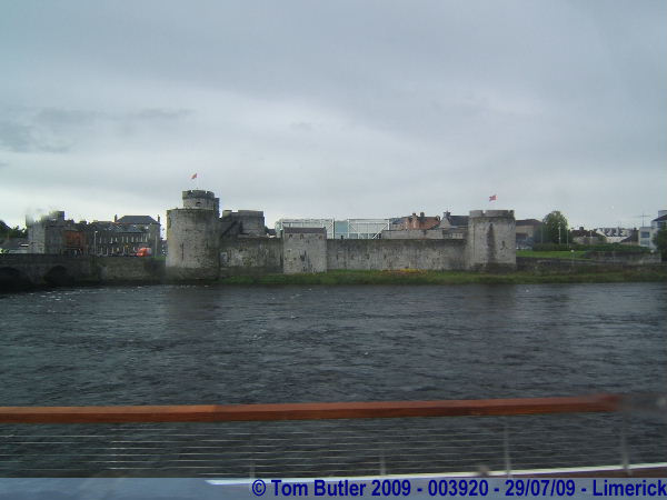 Photo ID: 003920, Looking across the Shannon to the castle, Limerick, Ireland