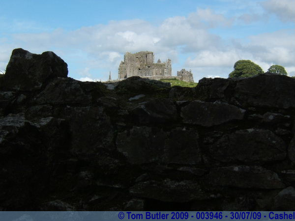 Photo ID: 003946, Ruins of Hore Abbey with the Rock of Cashel in the background, Cashel, Ireland