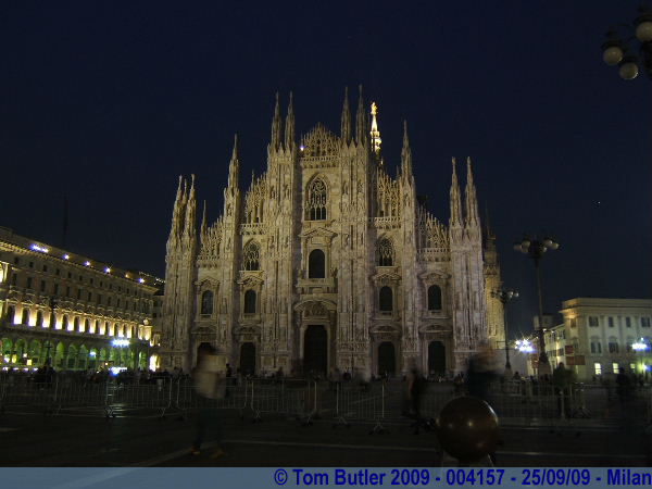 Photo ID: 004157, The front facade of the Duomo, Milan, Italy