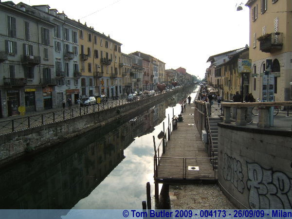 Photo ID: 004173, Looking down the Naviglio Grande, Milan, Italy