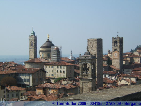 Photo ID: 004195, The domes and towers of the Citt Alta seen from La Rocca, Bergamo, Italy