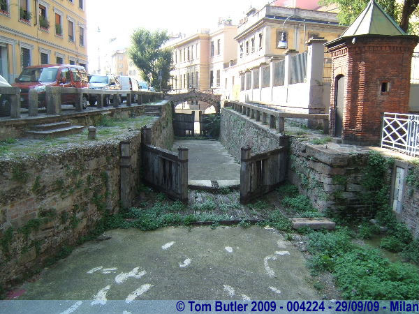 Photo ID: 004224, The remains of a lock gate on the now vanished Naviglio della Martesana, Milan, Italy