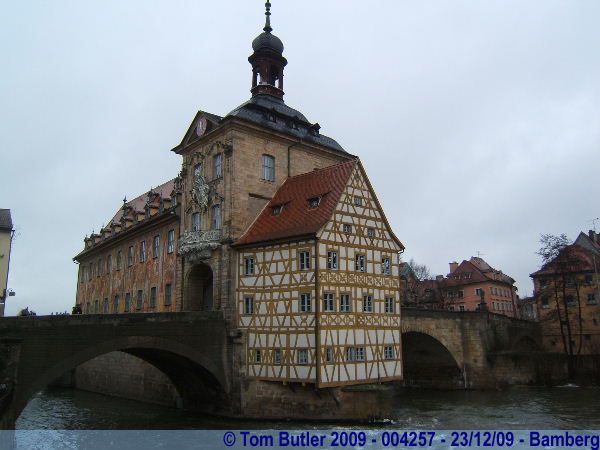 Photo ID: 004257, The old Town Hall perched on the edge of the Regnitz river, Bamberg, Germany