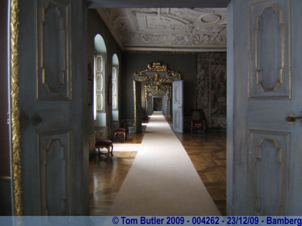 Photo ID: 004262, Looking through a suite of rooms in the Neue Residenz, Bamberg, Germany