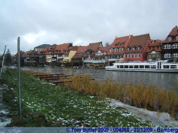 Photo ID: 004268, Looking across the Regnitz river to Kleine Venedig, Bamberg, Germany