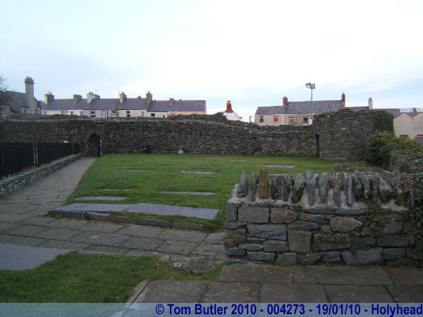 Photo ID: 004273, The Roman fort wall, Holyhead, Wales