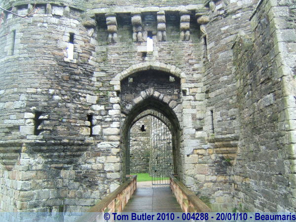 Photo ID: 004288, Entering Beaumaris Castle, Beaumaris, Wales