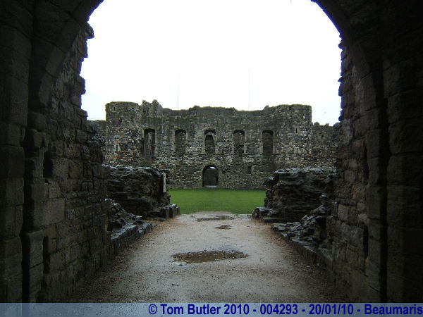 Photo ID: 004293, Looking into the heart of Beaumaris Castle, Beaumaris, Wales