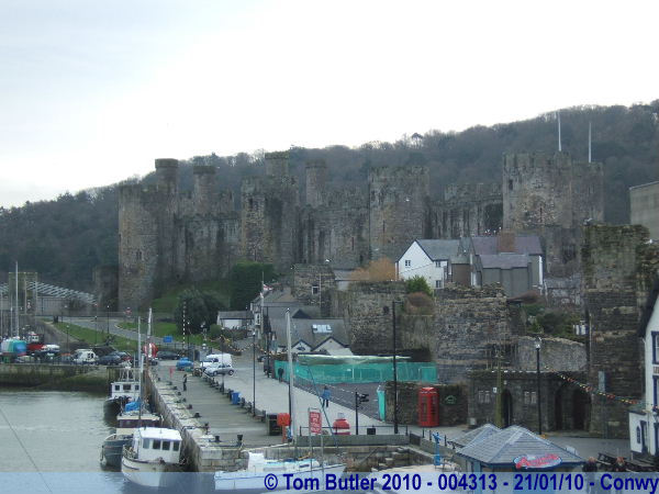 Photo ID: 004313, The castle from the river estuary, Conwy, Wales