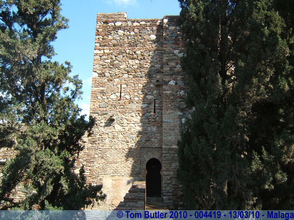 Photo ID: 004419, One of the towers of the Alcazaba, Malaga, Spain